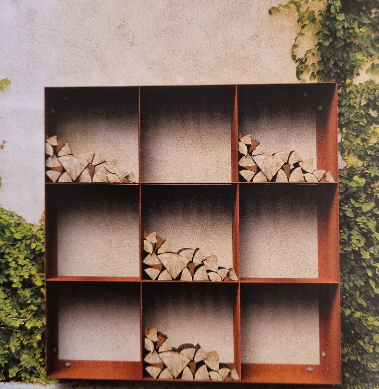 Houtopslag Wandmontage - 4 legvlakken
