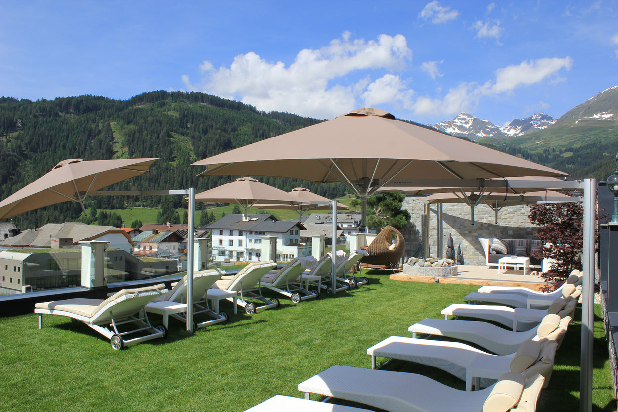 Paraflex standaard - DUO parasol - Rond