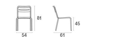 Star chair / 2 stuks