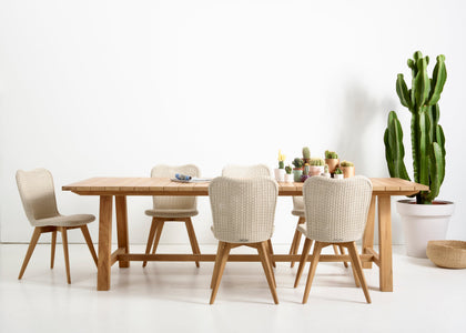 Lena Dining chair - teak base