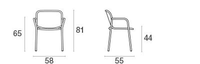 Yard Armchair Aluminium / 2 stuks
