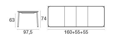 Yard tafel verlengbaar Aluminium