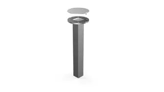 Paraflex standaard - MONO Balkonparasol - Rond