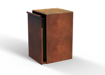 Afvalbak 70L enkel - 3 kleuren