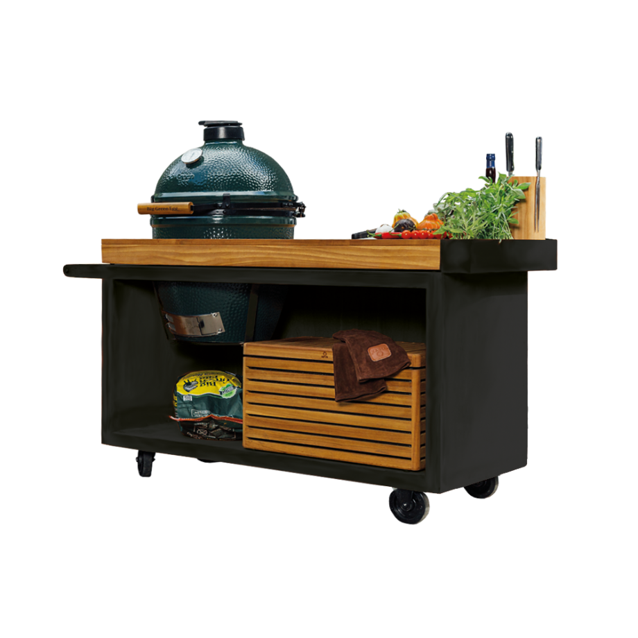 Kamado Table 135 PRO - Corten/Black