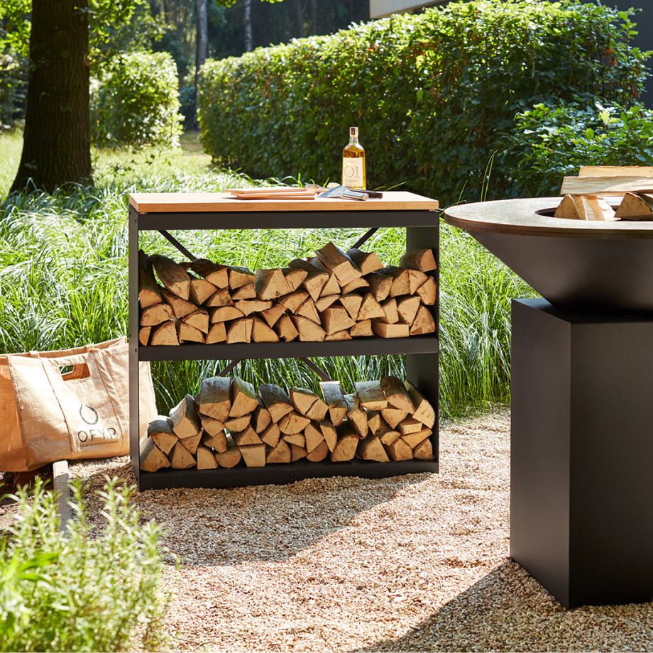 Wood Storage Dressoir - Black