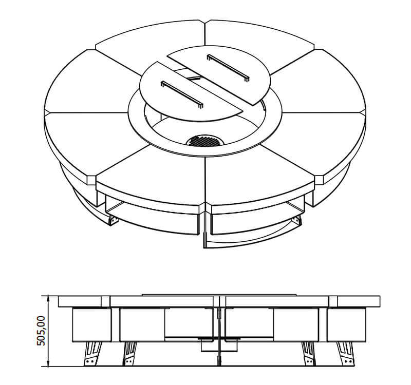 Round Firepit - 3 sizes