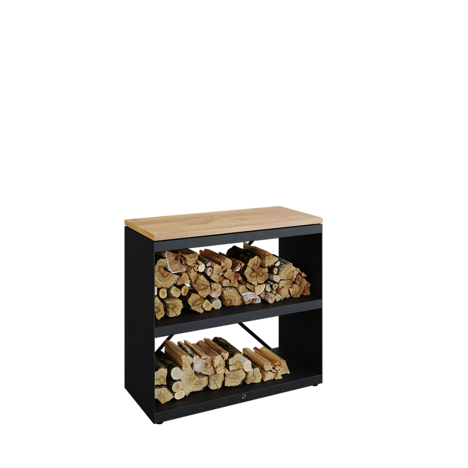 Wood Storage Dressoir - Corten/Black