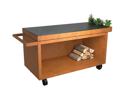 Heritage Mise en Place Table 150 PRO - Corten