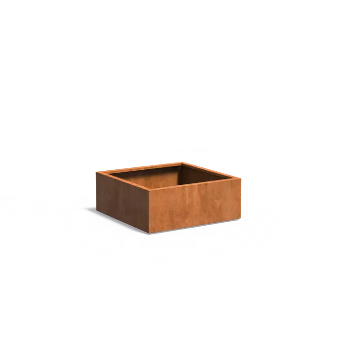 Buitenpotten Carrez standaard - Cortenstaal - vierkant