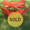 Set Darwin tafel 80x80 en Darwin chair x4