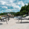 Set Round Lounge chair x2 + Terramare smart table - Black