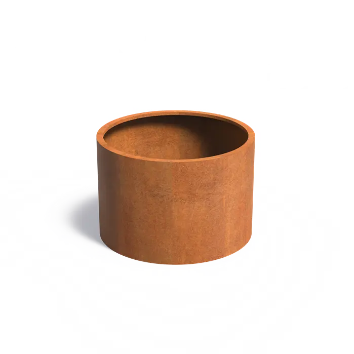 Buitenpot Circum zonder bodem - Cortenstaal