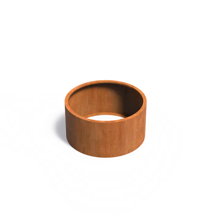 Buitenpot Circum zonder bodem - Cortenstaal