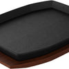 Cast Iron Sizzling Plate & Holder - 2 sizes