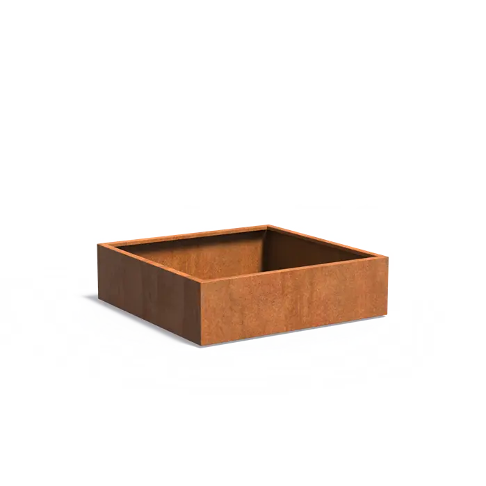 Buitenpotten Carrez standaard - Cortenstaal - vierkant