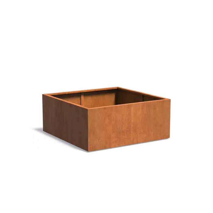 Buitenpotten Carrez standaard - Cortenstaal - vierkant