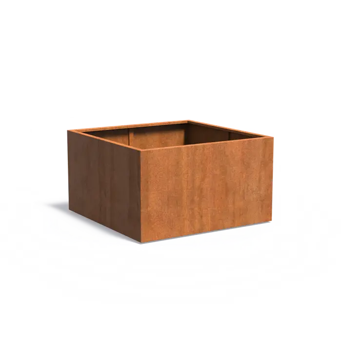 Buitenpotten Carrez standaard - Cortenstaal - vierkant