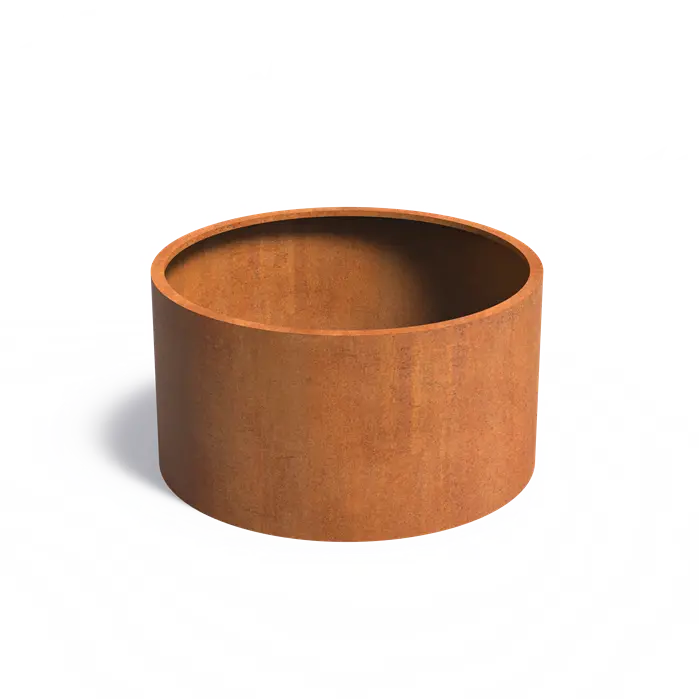 Buitenpot Circum zonder bodem - Cortenstaal