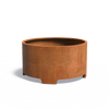 Buitenpot Circum met poten - Cortenstaal