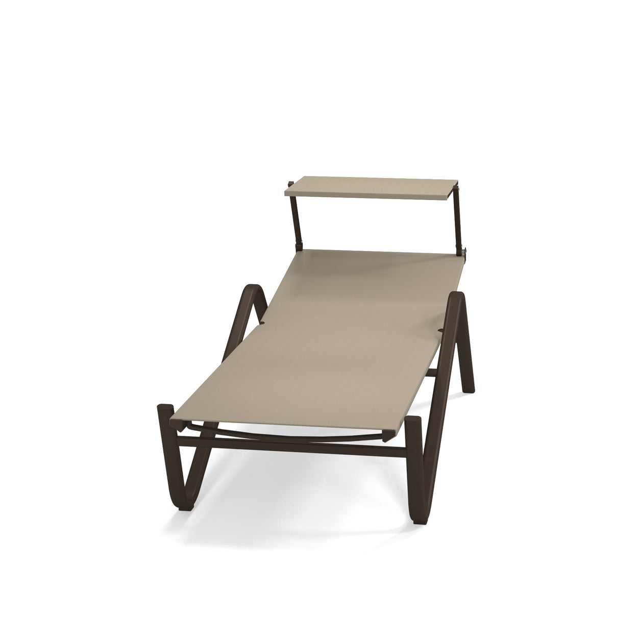 Holly Sunbed met verborgen wielen