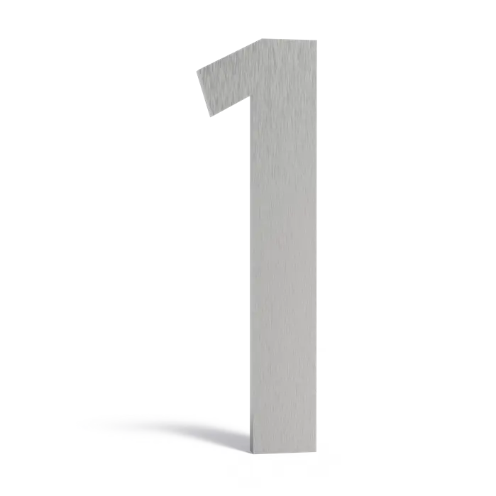 Huisnummers en letters brievenbussen - RVS