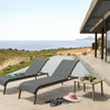 Tiki Sunbed - White/ Grey + wielen + roof