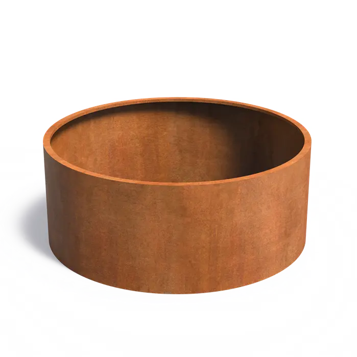 Buitenpot Circum zonder bodem - Cortenstaal