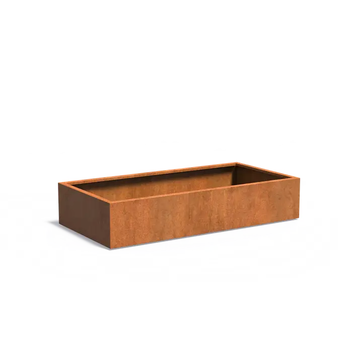 Buitenpotten Carrez standaard - Cortenstaal - rechthoek
