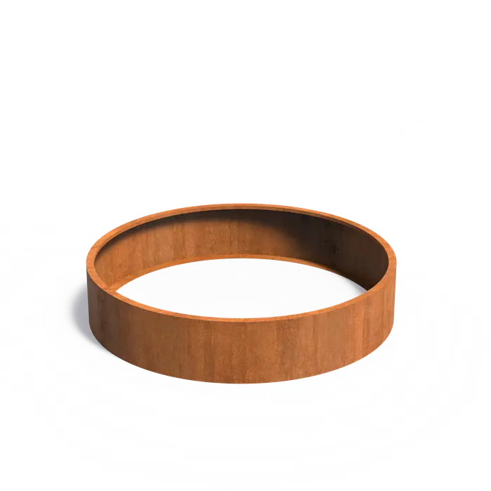 Buitenpot Circum zonder bodem - Cortenstaal