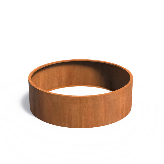 Buitenpot Circum zonder bodem - Cortenstaal