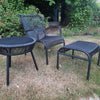 Set Loop lounge Chair / Loop footrest / Loop side table Black