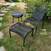 Set Loop lounge Chair / Loop footrest / Loop side table Black