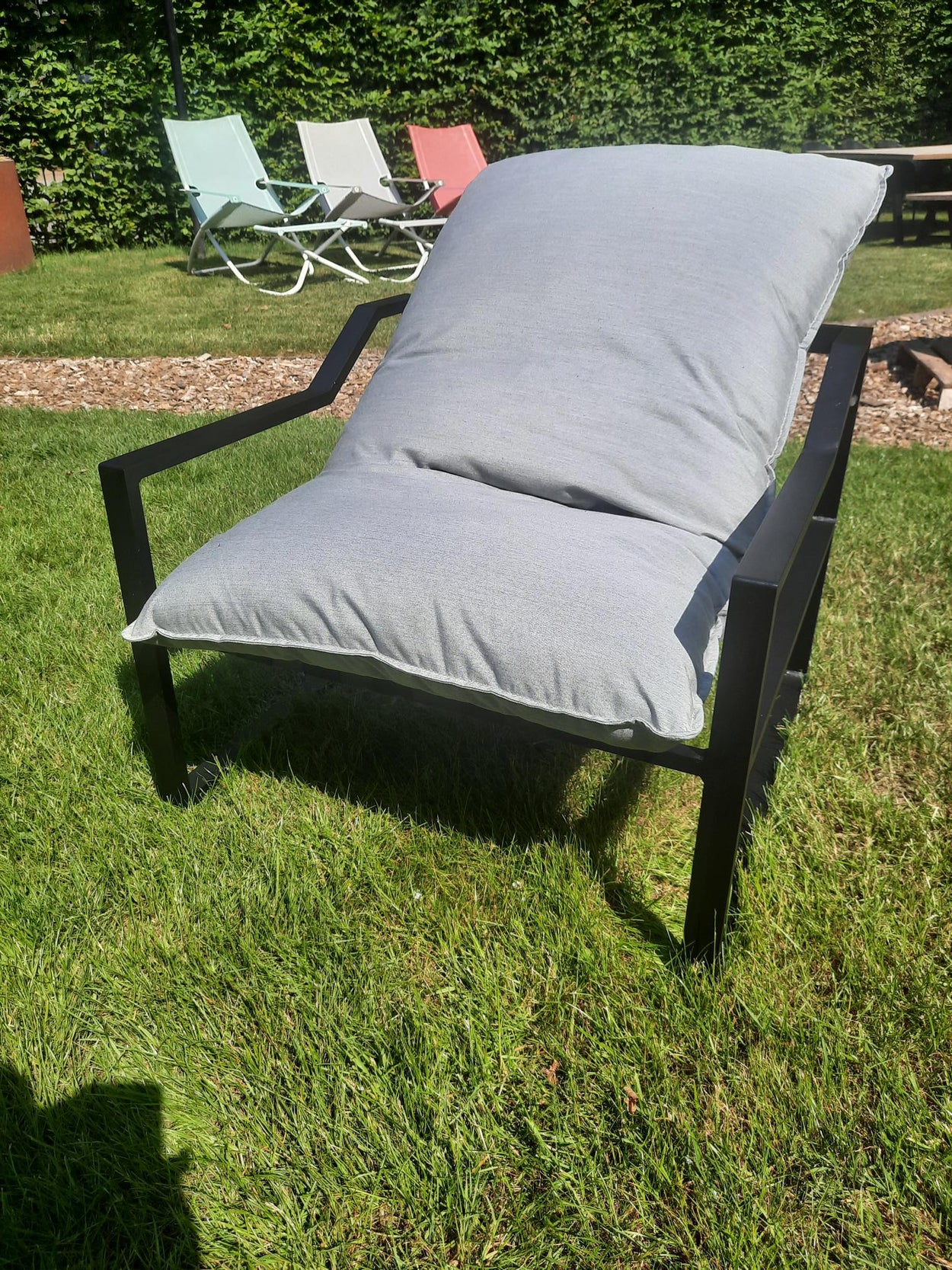 Framed Single Sofa - Grijs