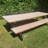 Set Matteo Dining Table + 2x Matteo Bench + Edgard Dining Chair x4