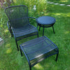 Set Loop lounge Chair / Loop footrest / Loop side table Black