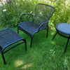 Set Loop lounge Chair / Loop footrest / Loop side table Black