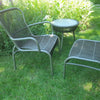 Set Loop lounge Chair / Loop footrest / Loop side table Moss