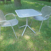 Set Grace tafel 70x70 met afgeronde rand en Ronda X armchair x2