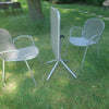 Set Grace tafel 70x70 met afgeronde rand en Ronda X armchair x2