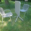 Set Grace tafel 70x70 met afgeronde rand en Ronda X armchair x2