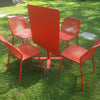 Set Darwin tafel 80x80 en Darwin chair x4