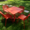 Set Darwin tafel 80x80 en Darwin chair x4