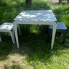 Set Bended table 90x90 & 2x bended kruk