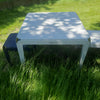 Set Bended table 90x90 & 2x bended kruk