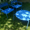 Set Star Lounge stoelen x2 en Rio R50 Ø80 cm Coffee Table