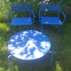 Set Star Lounge stoelen x2 en Rio R50 Ø80 cm Coffee Table