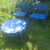Set Star Lounge stoelen x2 en Rio R50 Ø80 cm Coffee Table