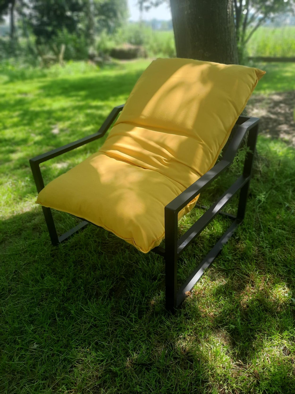 Framed Single Sofa -  Geel