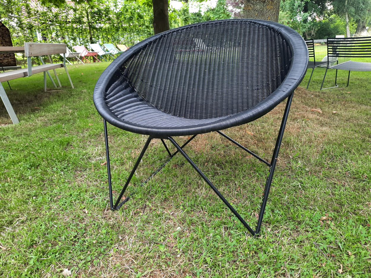 C317 lounge chair outdoor - Black